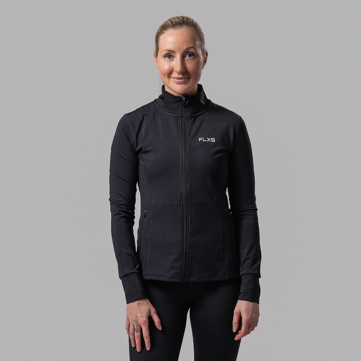 ACTIVE ZIP JACKET BLACK