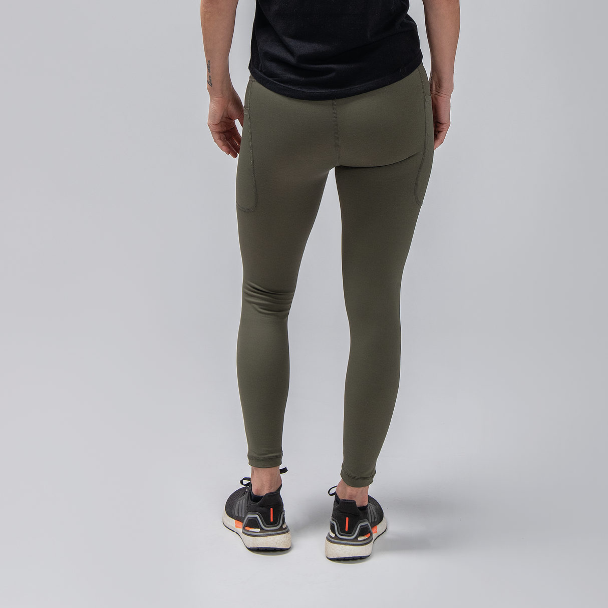 HIGH-WAISTED TIGHTS GREEN