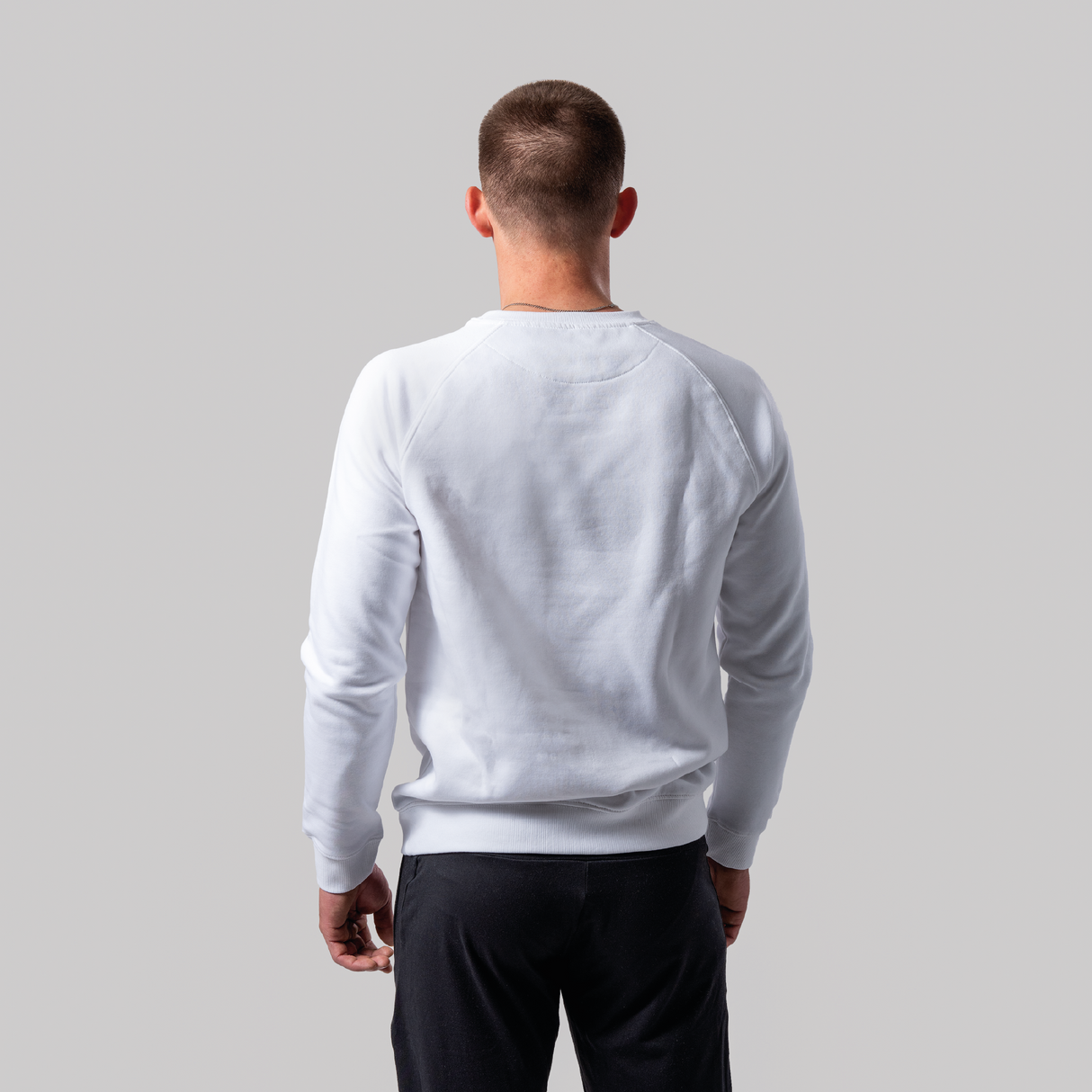 BASE CREW SWEATSHIRT WHITE