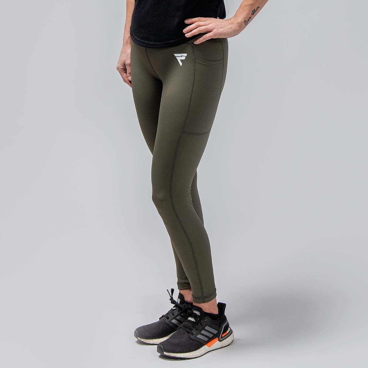 HIGH-WAISTED TIGHTS GREEN